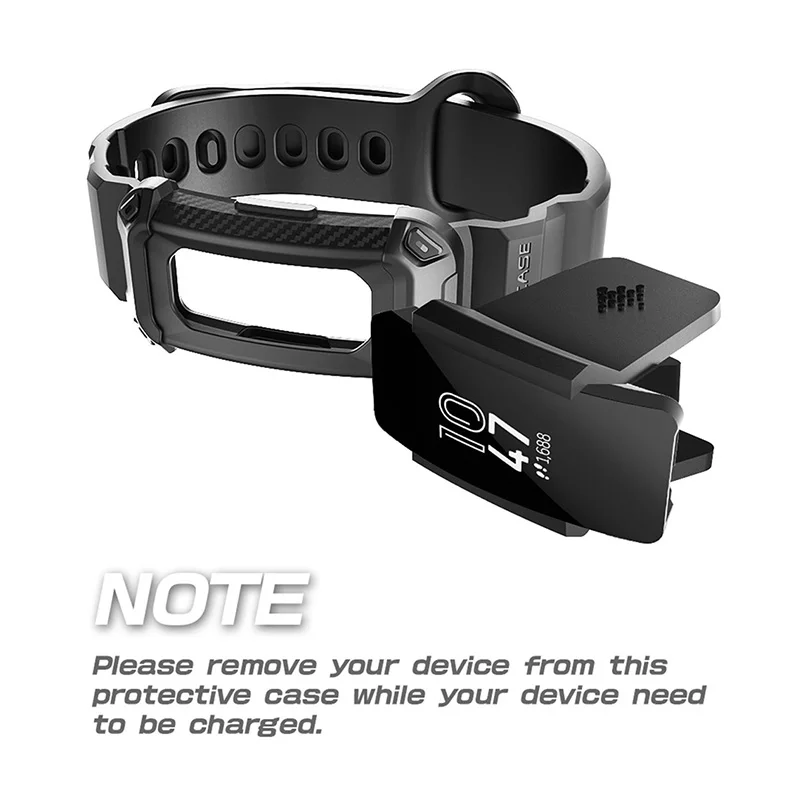 Fotografia 5: Pulseiras para Fitbit Inspire/Fitbit Inspire HR SUPCASE UB Pro, pulseiras de substituição com capa protetora integrada e resistente.