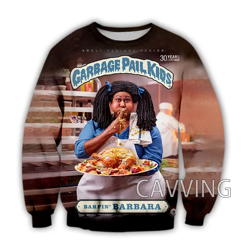 CAVVING 3D Printed Garbage Pail Kids Crewneck Sweatshirts Harajuku Styles Tops Long Sleeve Sweatshirts for Men/women C02