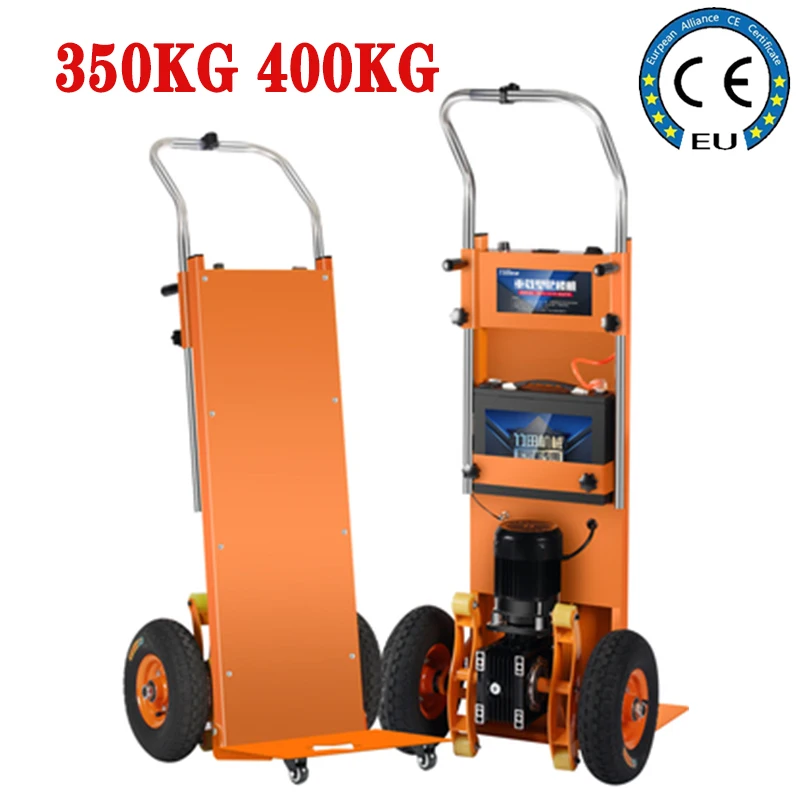 

350KG 400KG Electric Stair climber cart Up and down stairs Stair Climbing Machine with battery Heavy goods handling machine