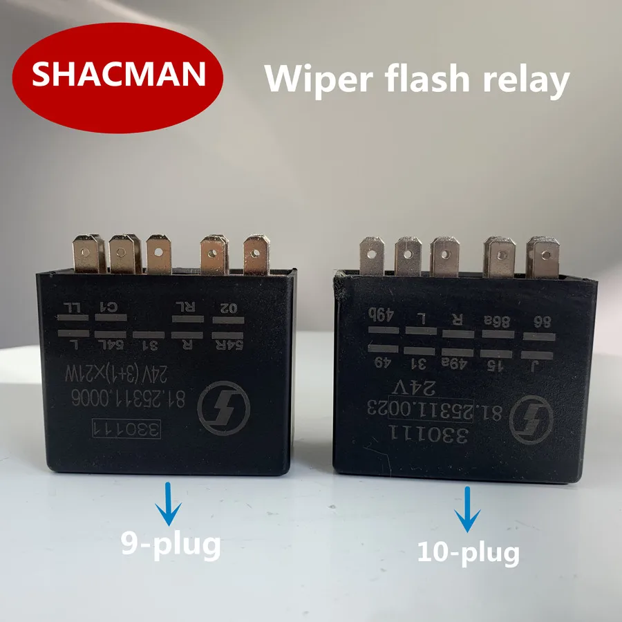 

Wiper flash relay for SHACMAN F2000F3000 10-plug(81.25311.0023) 9-plug(81.25311.0006) шакман truck parts car accessories