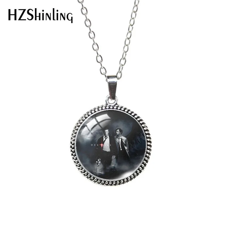 2020 Glass Cabochon Necklace Supernatural Destiel Patterns Antique Necklace Dome Pendants Jewelry