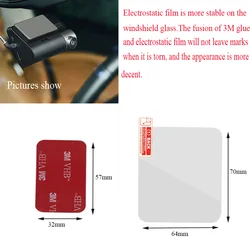 For 70mai A800 A800s 4K Dashcam Heat Resistant 3M sticker + transparent electrostatic film, XIAOMI 70MAI  Special accessories