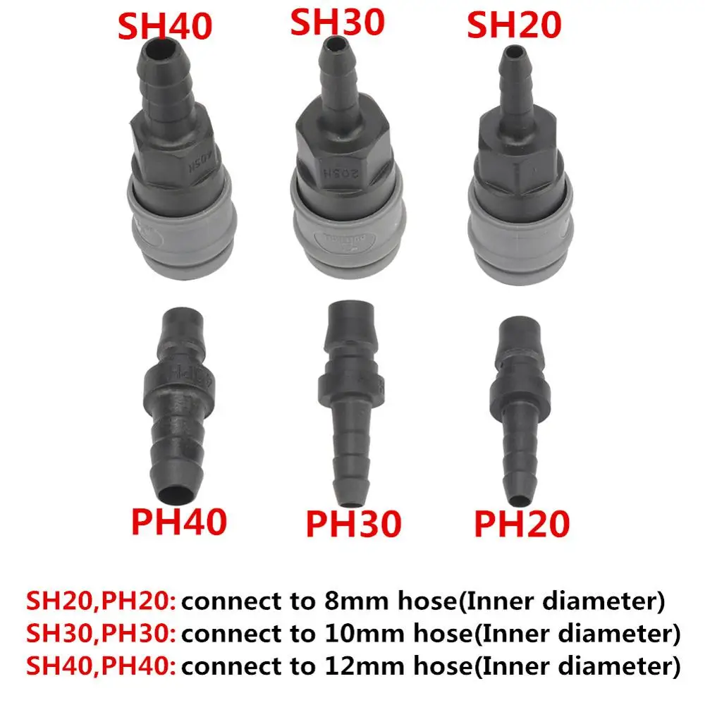 Plastic Steel C type Pneumatic Fittings PU Tube Quick Connector Self-locking Quick Coupling Accessories Gas Air Pipe Connector