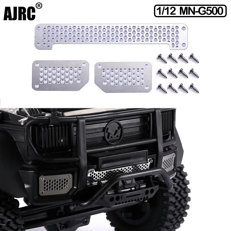 

1:12 Mn-g500 Mid-grid Grille Metal Front Grille 1/12 Remote Control Car Parts