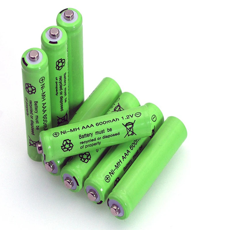 1.2V AAA 600mAh NiMH Rechargeable Batteries for Electric Remote Control Car Toys RC Usage Long-Lasting High-Quality AA Batteries