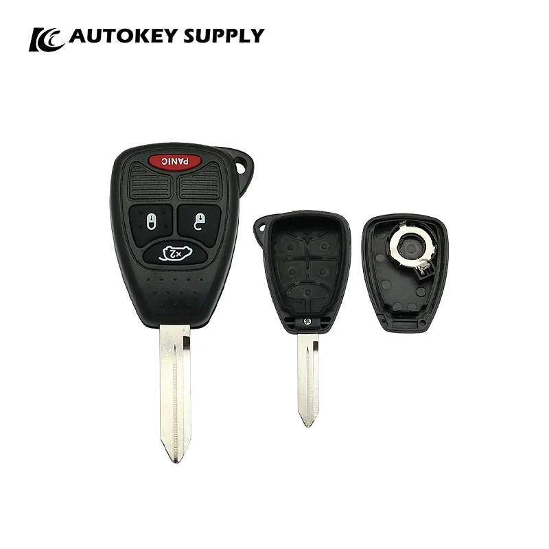 Für Chrysler 4B Kleine Panic Remote Shell 4B Y160 Messing Klinge Kein Logo, Mit Batterie Anschluss Autokeysupply AKCRS133