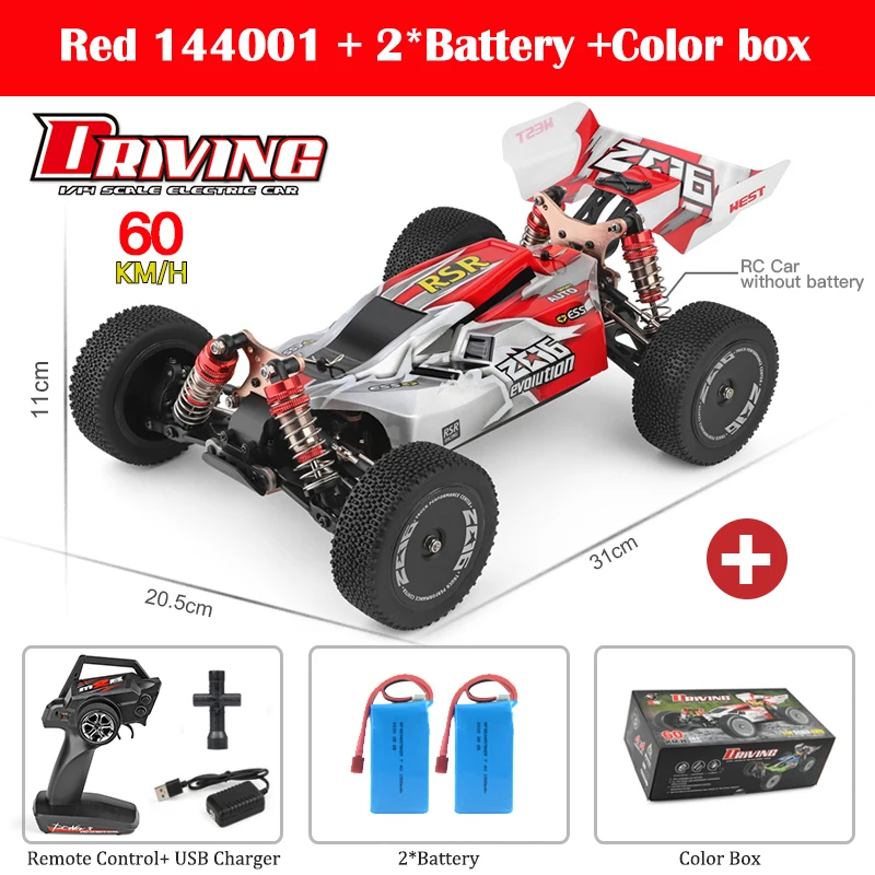 Wltoys 144001 A959-B A959 2.4グラムレーシングrcカー70キロ/h 4WD