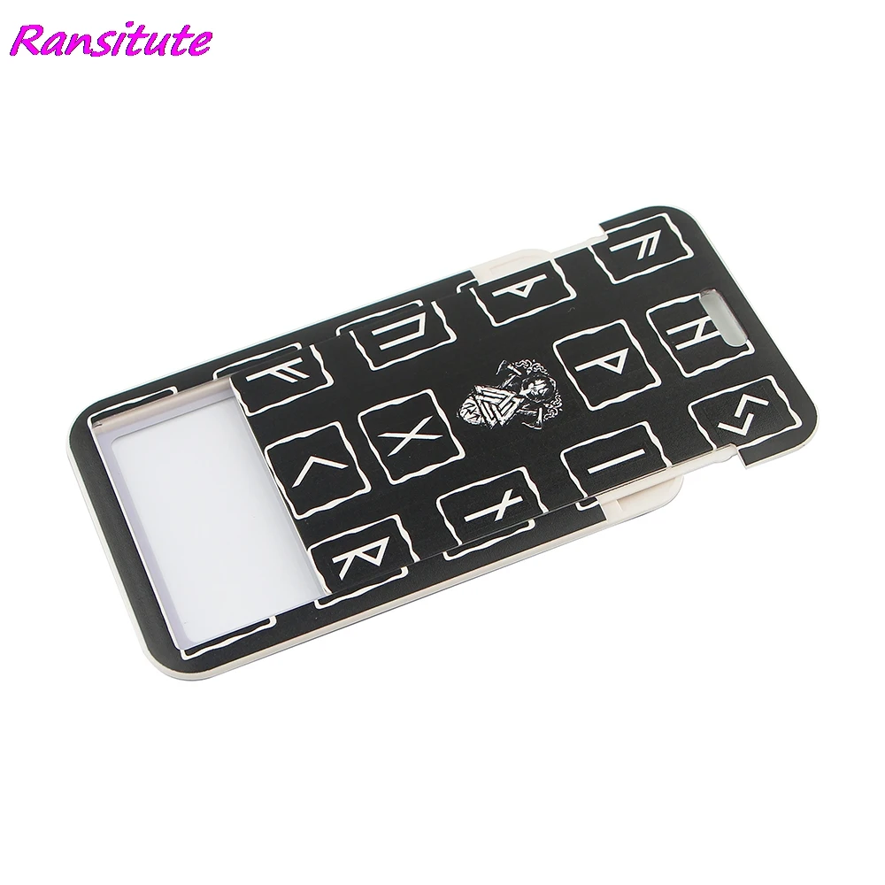 Ransitute R1503 Cool Viking Rune Painting Art Key Chain Lanyard Neck Strap For Phone Keys ID Card Creative Lanyards Card Holder
