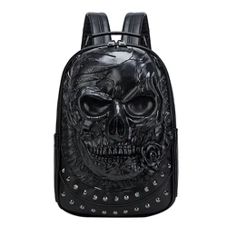 Mochila con dibujo de calavera en 3D para amigos, 1 unidad