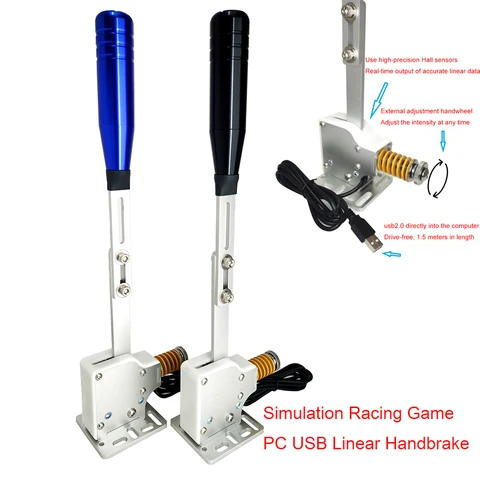 USB Handbrake Linear para Simagic Racing Game, Adaptador Simracing Mod, PC, G29, g25, g27, g920, Thrustmaster T300rs, gt