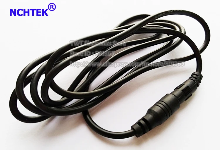 NCHTEK DC Power 3.5x1.35mm Male to 3.5x1.35mm Female Camera Extension Connector Adapter Cable 1.5M / 10PCS