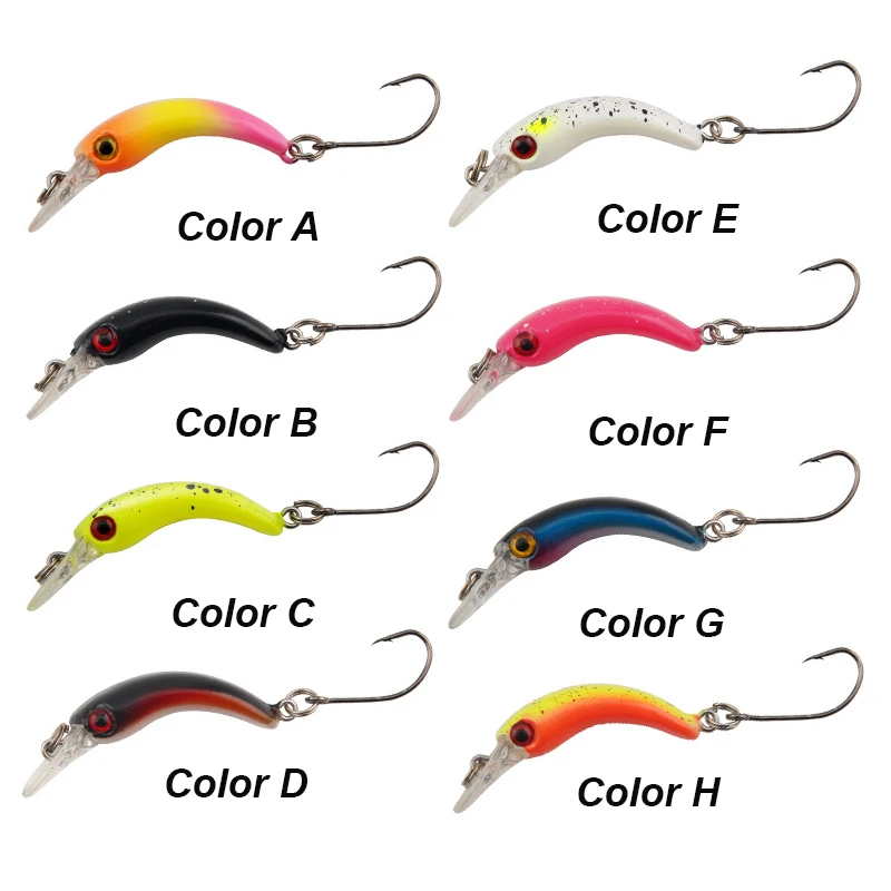 YUCONG 1PCS Mini Minnow Bait 4cm-1.4g Floating Fishing Lure Jig Wobbler Barracuda Tilapia Swimbait Topwater Crankbait Pesca Isca