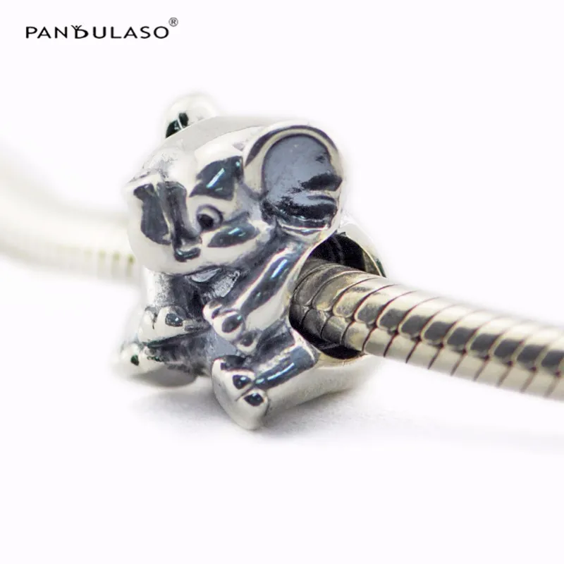 

Lucky Elephant Charm 925 Silver Original Beads For Jewelry Making For European Woman Bracelets DIY Sterling Silver Beads