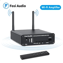 Fosi Audio T10 Stereo Sound Amp 100W Audio Wifi Bluetooth Power Amplifier With Wi-Fi 2.4G U-disk APP Remote Control