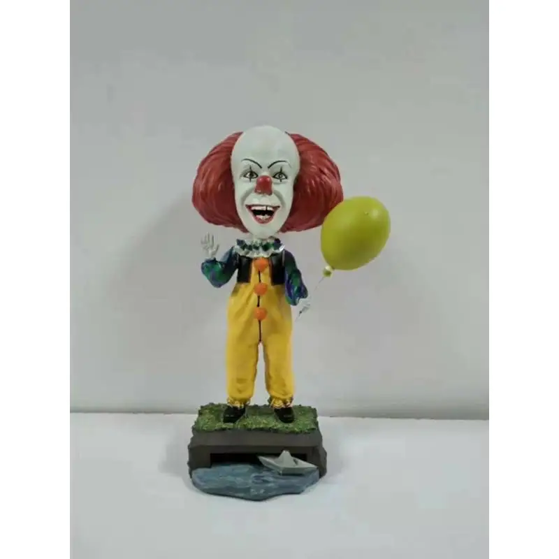 Nodding Pennywise Shake Head Dolls Dashboard Car Decoration Accessories Auto Shaking Head Toy for Automoibles Car-styling