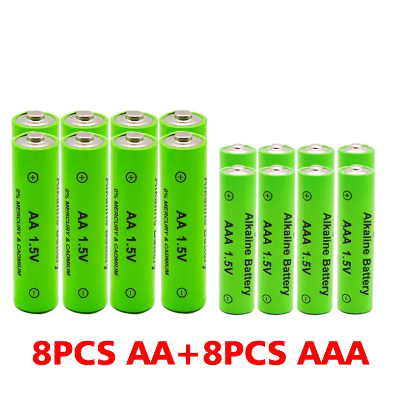 AAA + AA rechargeable AA 1.5V 3000mah - 1.5V AAA 2100mAh alkaline battery flashlight toy watch MP3 player, free delivery