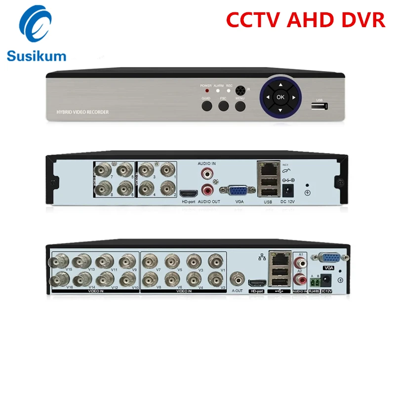 CCTV 4CH/8CH/16 Channels 5MP-N Smart DVR Xmeye P2P Hybrid 5 In 1 H.265 for AHD TVI CVI CVBS IP Camera