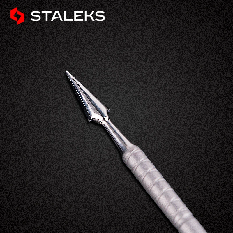 STALEKS  PBC-20-1 Stainless Steel Non-slip Dead Skin Push Not Hurt Nails And Exfoliating Nail Tools Cuticle Pusher