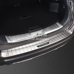 Stainless Steel Rear Bumper Protector Tail Door Sill Trunk Guard Cover Trim For Nissan X-Trail Rogue T32 2017-2020 Car Accessory