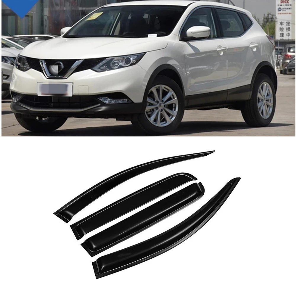 

For Nissan Qashqai 2015 2016 2017 2018 2019 2020 2021 Window Visor Rain Sun Smoke Guard Deflector Vent Shade Awning Shelter