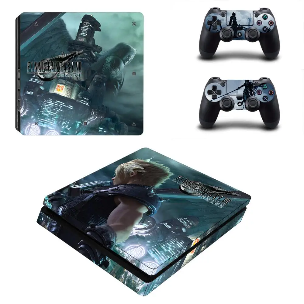 Final Fantasy PS4 Slim Stickers Play station 4 Skin Sticker Decals For PlayStation 4 PS4 Slim Console & Controller Skin Vinyl