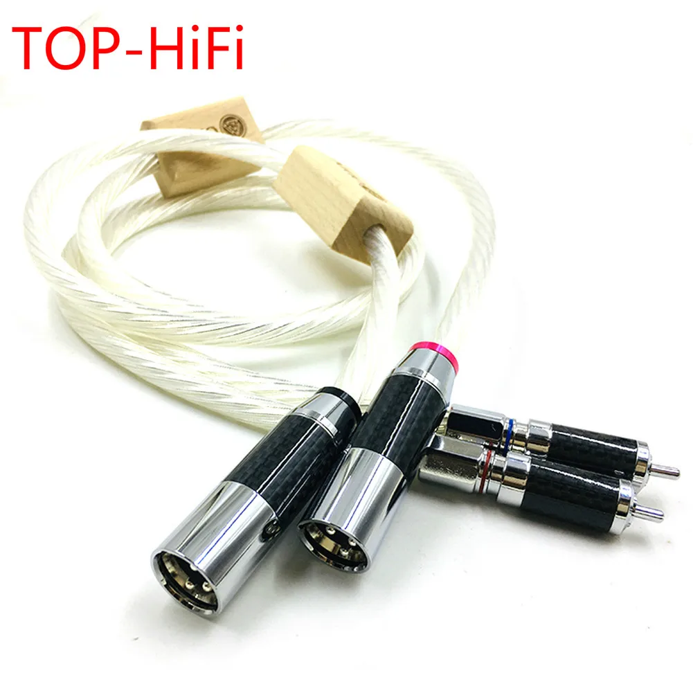 

TOP-HiFi Rhodium plated RCA to XLR Balance Cable Odin 2 Cable 2 RCA Male to 2 XLR Male Cable Balanced Interconnects Cord