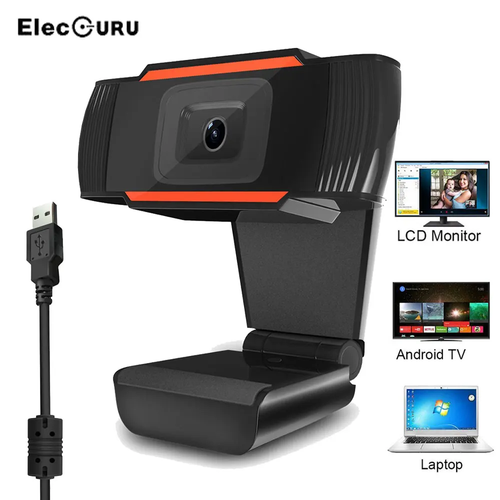 

1080P HD USB Webcam 500 Million pixels Live Streaming Camera with Microphone for Android TV,Laptop,Desktop Computer,PC Computer