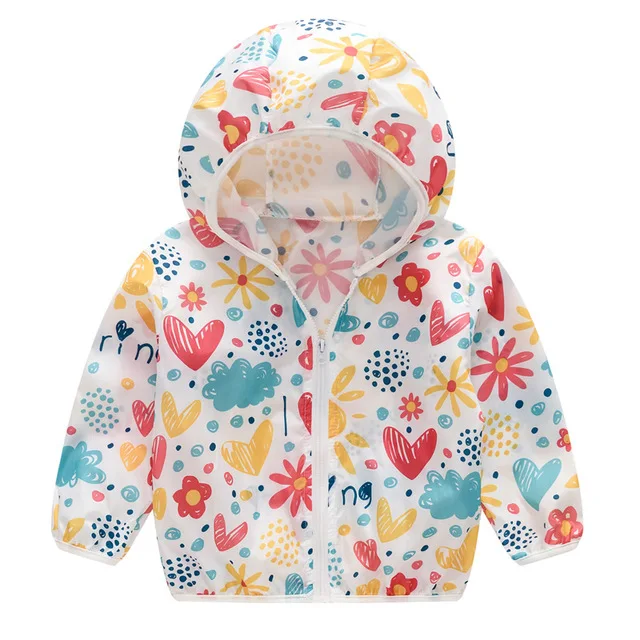 Ropa de protección solar de dibujos animados para niños, chaquetas infantiles para niños, Tops para niñas, ropa para niños, novedad de verano