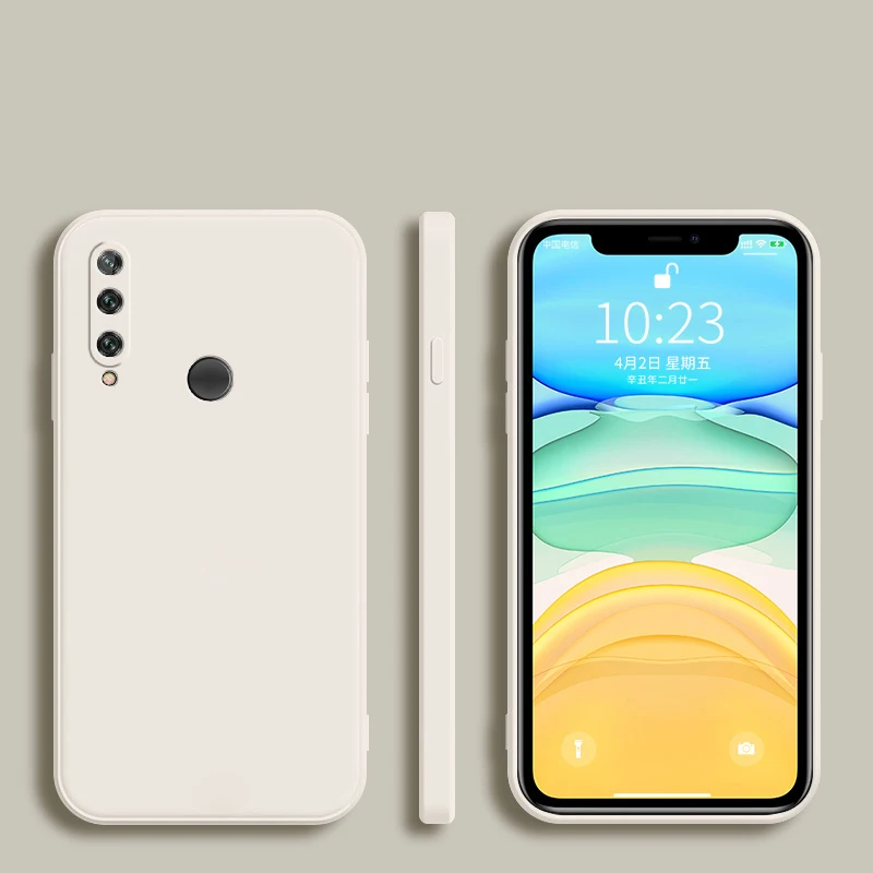 Modne silikonowe etui na telefon z kwadratową ramką do Huawei Y7P Y6P Y5P Y9 Prime Y7 Pro Y6 2019 Coque Full Protector Soft funda Cover