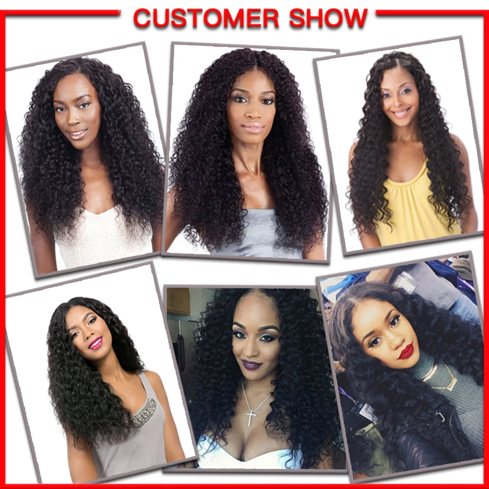 Sophie\'s Peruvian Hair Bundles Kinky Curly Hair Bundles Non-Remy Human Hair Bundles With Closure Double Weft Hair Extension