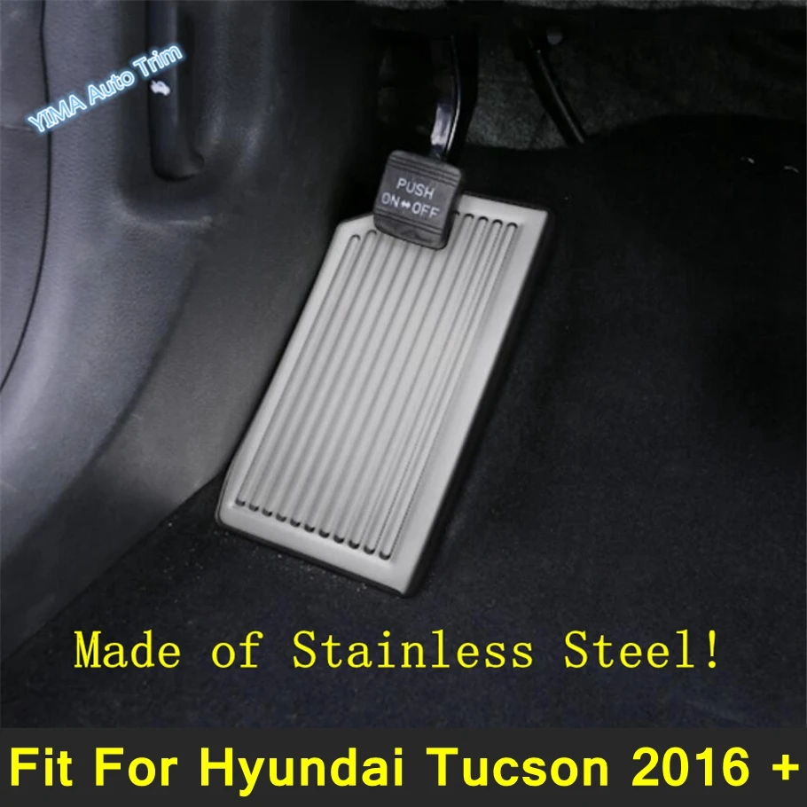 

Lapetus Auto Styling Left Foot Rest Pedal Non Slip Panel Cover Trim 1PCS For Hyundai Tucson 2016 - 2020 Stainless Steel Interior