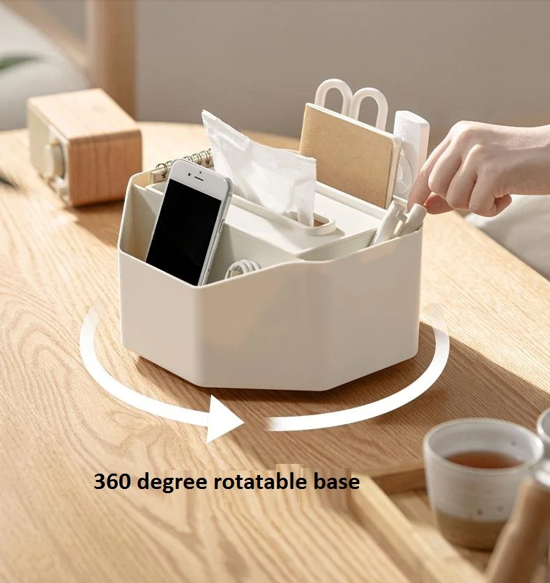 

Simple Multifunctional PS-Creative Desktop Rotating Storage Tissue Box