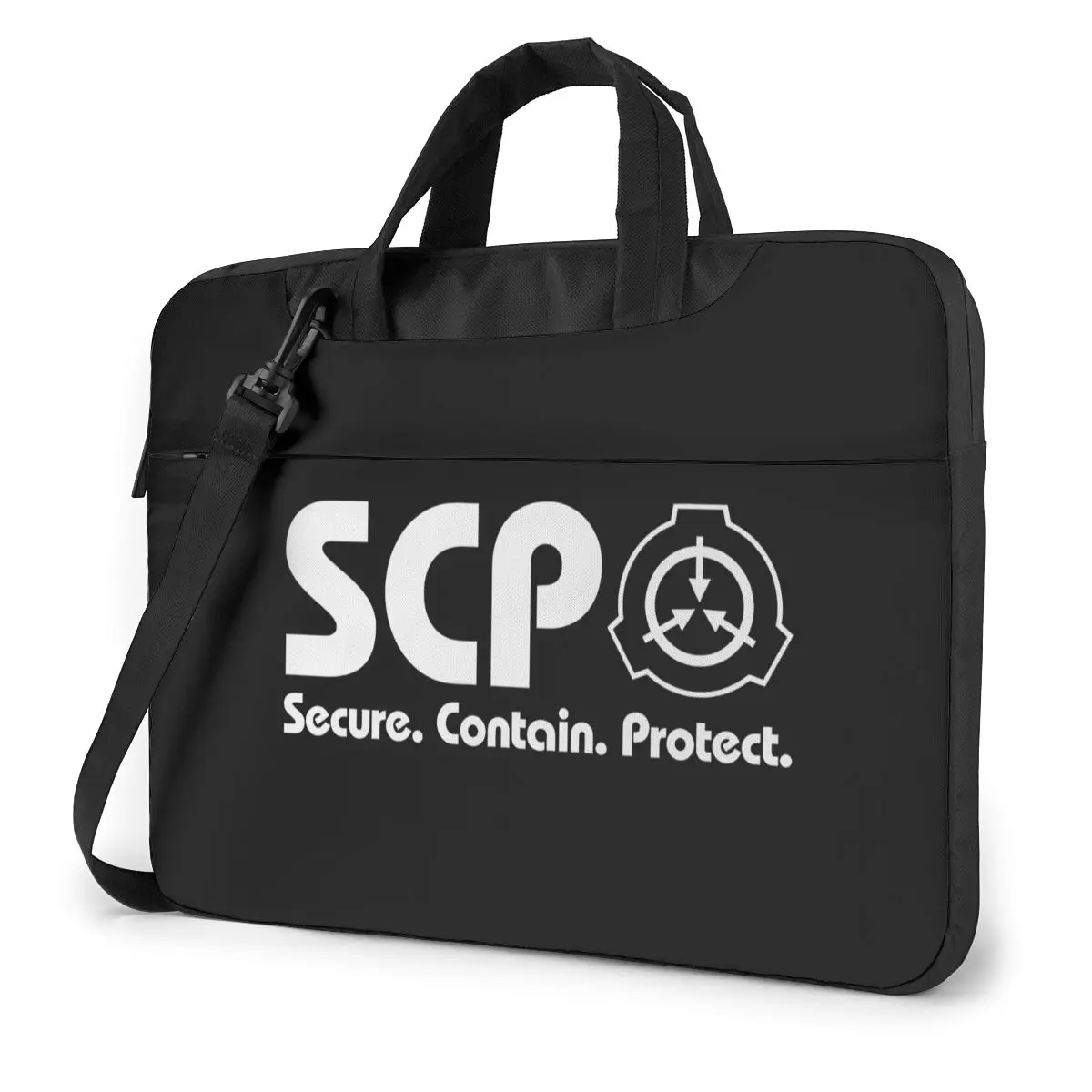 

Scp Secure Contain Protect Scp Foundation Laptop Bag Case Protective Vintage Computer Bag Bicycle Crossbody Laptop Pouch