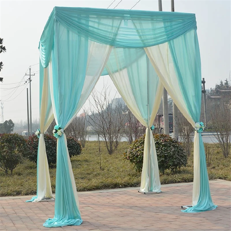 Imagem -05 - Armação de Fundo de Casamento Quadrado 3x3m Adereços para Decoração de Eventos e Festas Suporte para Cenário Arco Treliça Telescópica