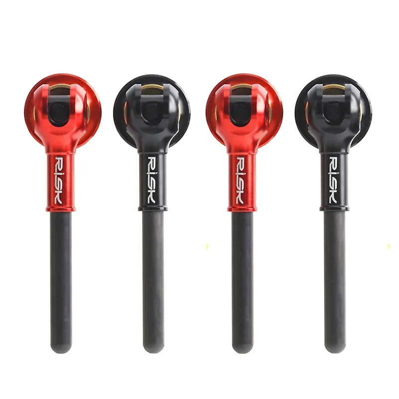 AliExpress UK RISK Bicycle QR Skewers Lever Titanium Axle+Carbon Fiber Handle+AL Nut/Ball Head MTB Road Bike Universal Wheel Hub Quick Release