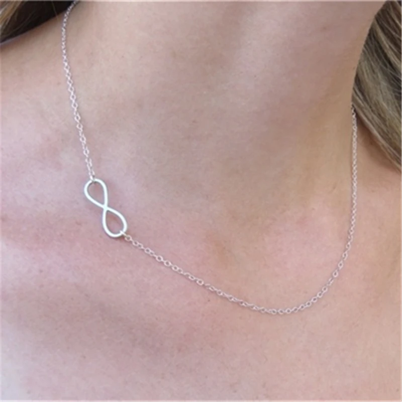 Infinity Necklace - Tiny Infinity Necklace, Bridesmaids Gift, Dainty Necklace, Simple Jewelry, Girl Woman Necklace