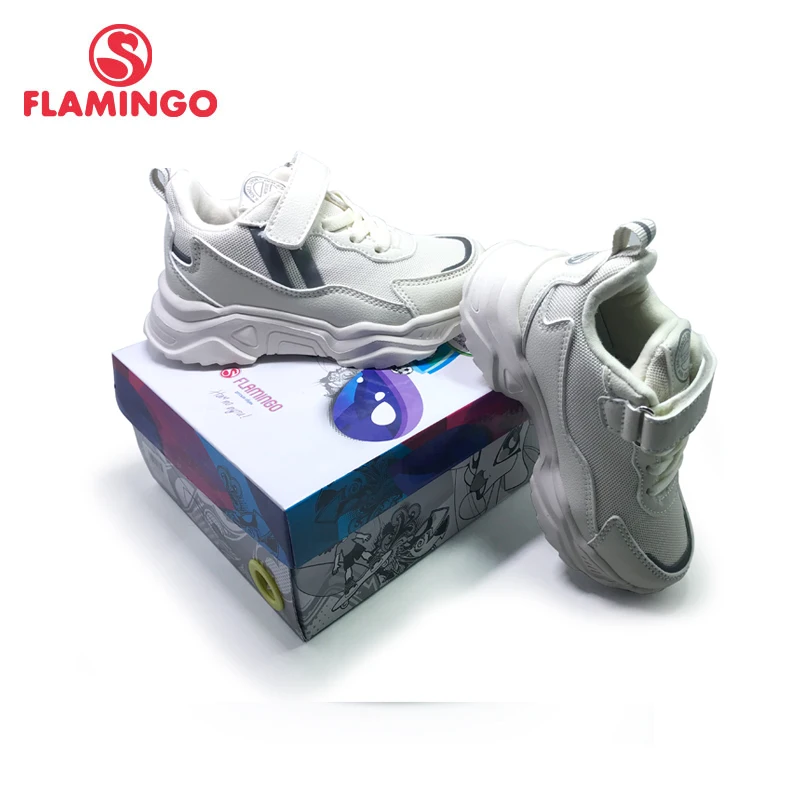 FLAMINGO orthotics function pig skin insole Hook&Loop breathable Spring girl sneaker separate box free shipping 201K-NQ-1616