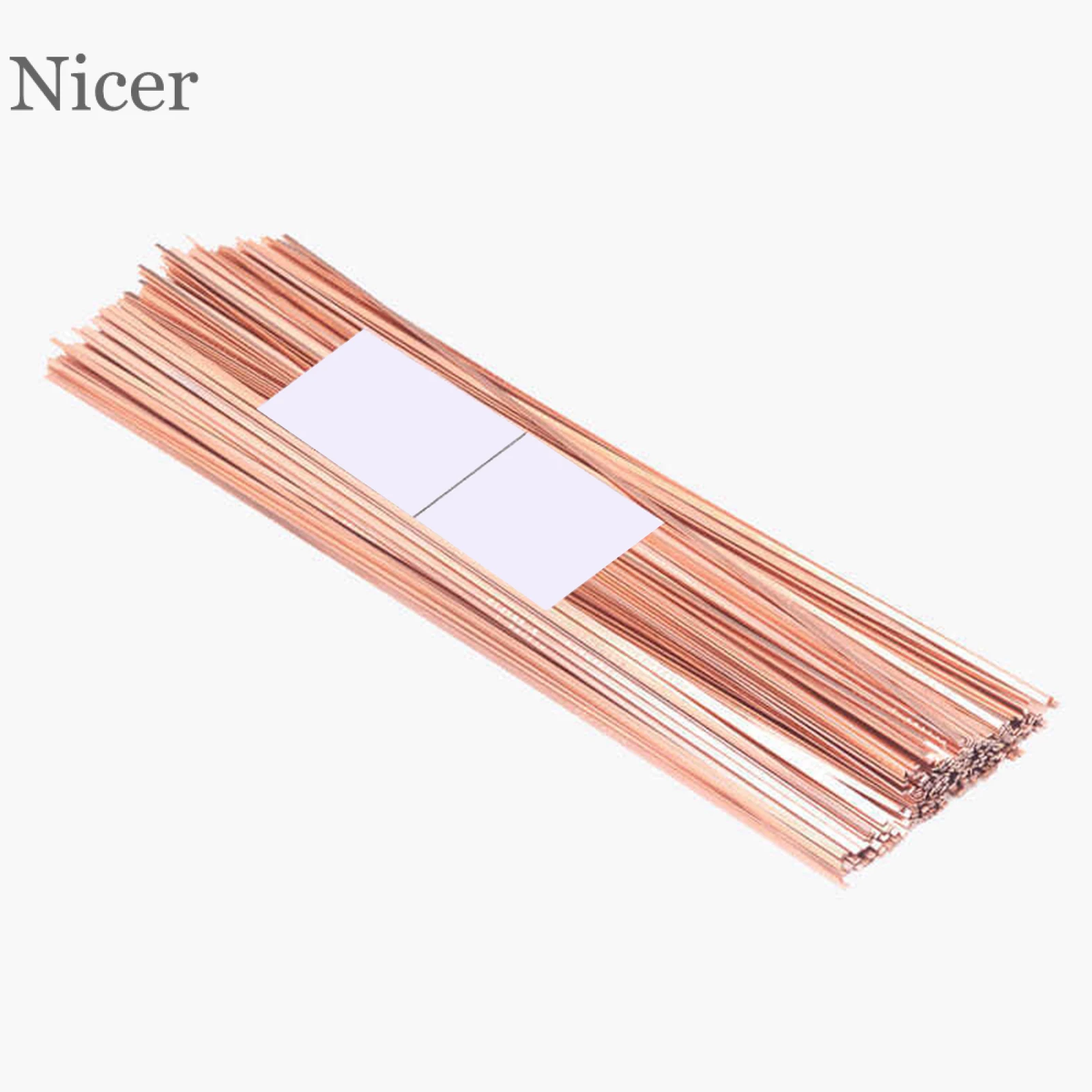 10pcs Refrigerator Air-conditioning Welding Phosphor Copper Electrode Silver Electrode Gas Welding Electrode Flat Electrode