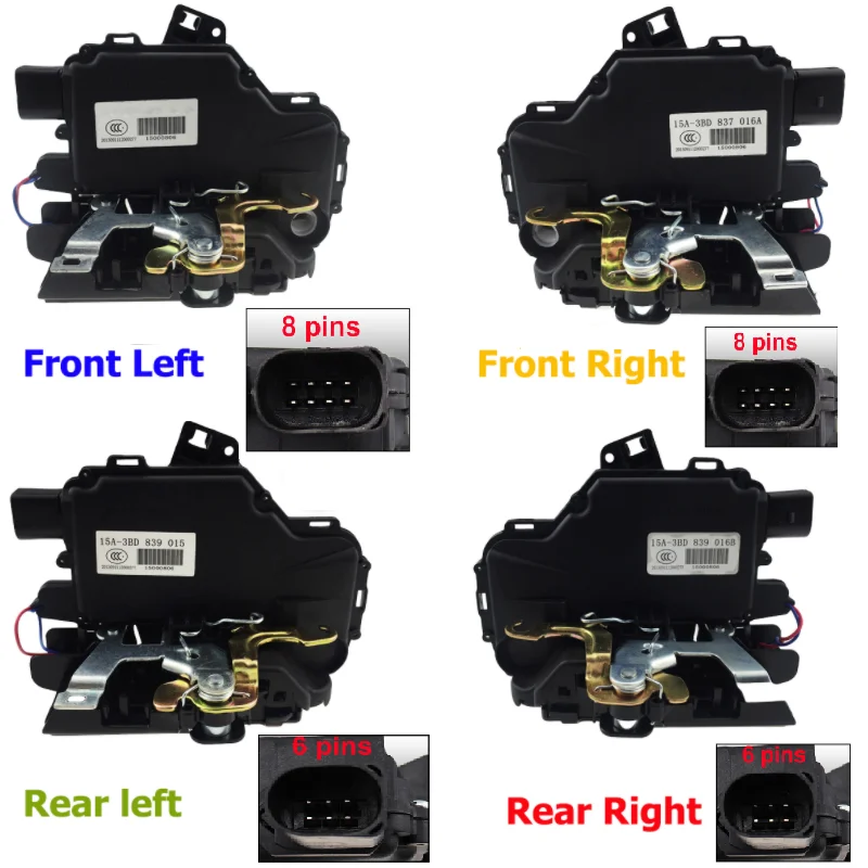 Car Door Lock Accessories For Volkswagen Latch Mechanism 3B1837016a For VW Jetta BORA PASSATb5 LUPO GOLF OCTAVIA BEETLE MK4 Seat