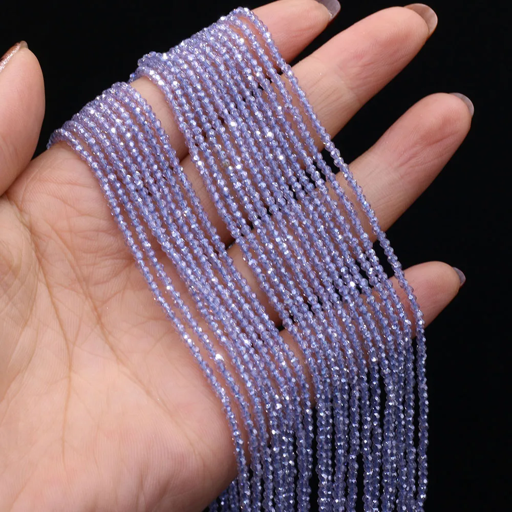 2pc Natural Stone Shiny Quartzs Beads Small Faceted Spinel Bead for Jewelry Making Diy Necklace Bracelet Accessories 14inch