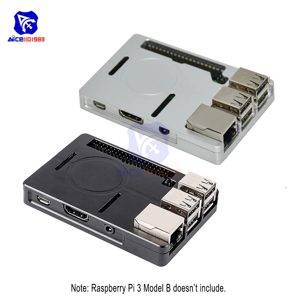 

Diymore Raspberry Pi 3 Model B + чехол CNC, алюминиевый чехол, ультратонкий металлический корпус для телефона