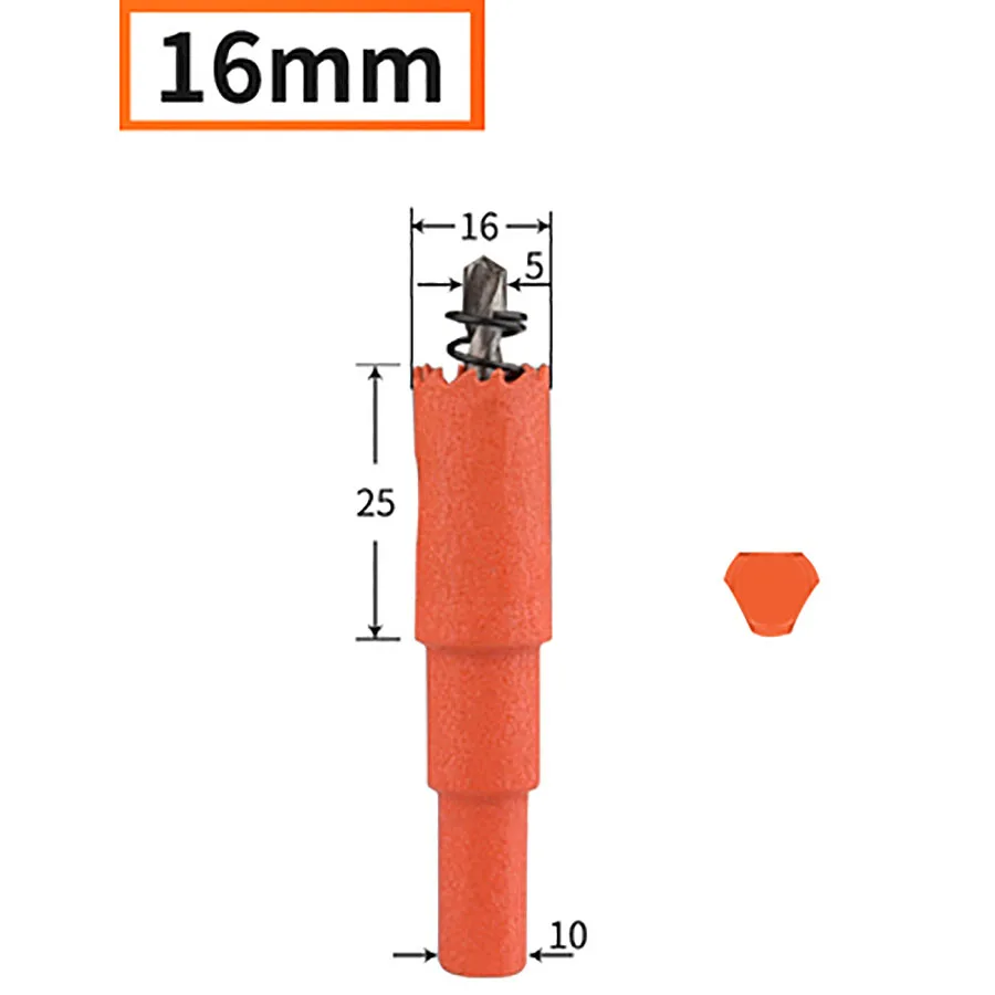 1PCS Bi Metal Hole Saw 16-250Mm HSS Drill Bit Arbor Pilot Kayu Logam Plasitc Cutter