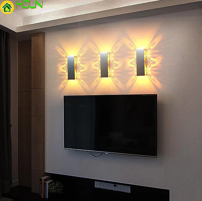 

batteryfly Modern fashion LED wall light 6W wall lamp Up and down Aluminum light fixture AC110-240V