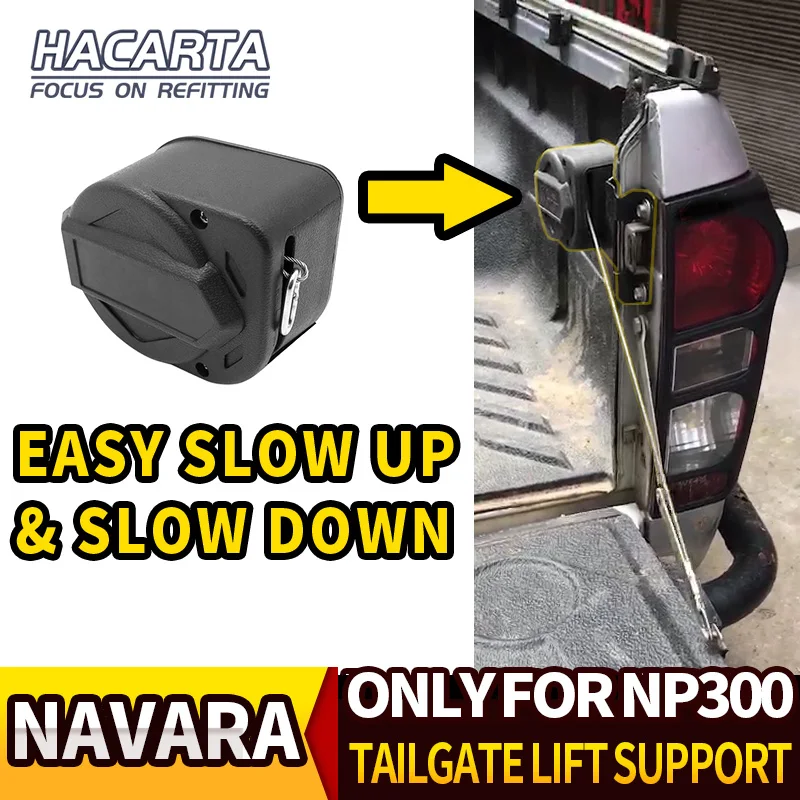 FOR NAVARA NP300 TAILGATE LIFT SUPPORT EASY Rear gate SLOW UP AND SLOW DOWN Strut Stainless Steel Gas for NAVARA accessories