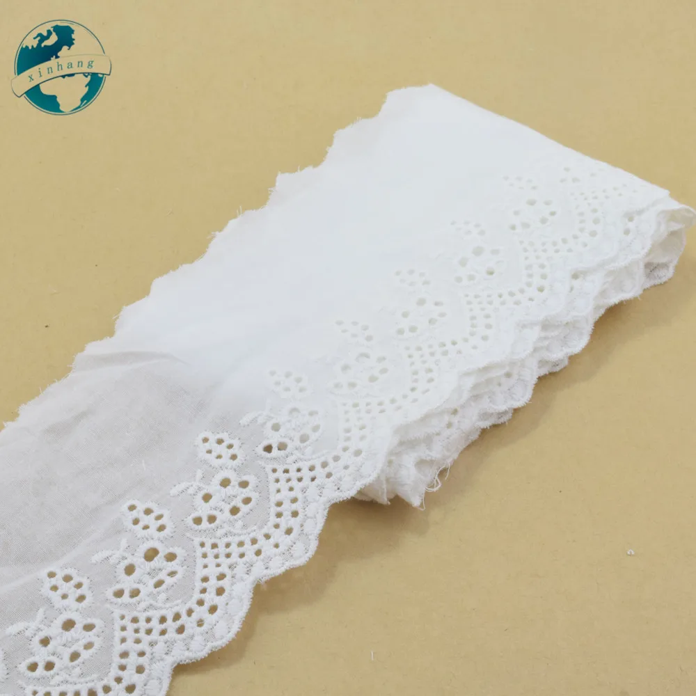 100 % Baumwolle, Stickerei, Spitze, Nähband, Guipurebesatz, Hochzeitsdekoration, DIY-Puppen, Kleidungszubehör, Spitze, 8,5 cm breit # 4192 – Detail 7