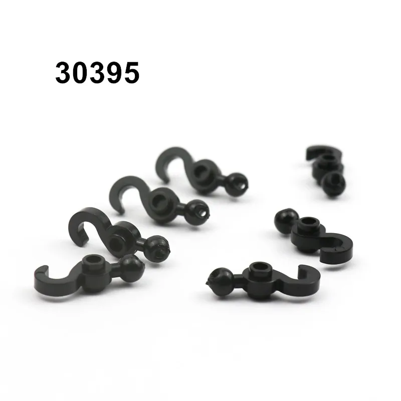 10/20pcs Technical Parts 30395 Hook with Towball MOC Building Blocks DIY Cranes Accessory Lifting Hook Educational Parts Toys