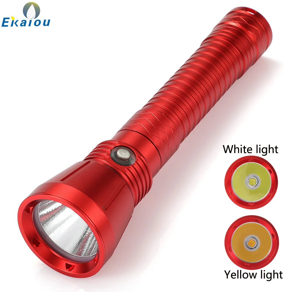 New XHP70.2 LED Professional Strong Light Diving Flashlight IP68 Waterproof Underwater 200M Caving Outdoor 26650 Camping Lamp