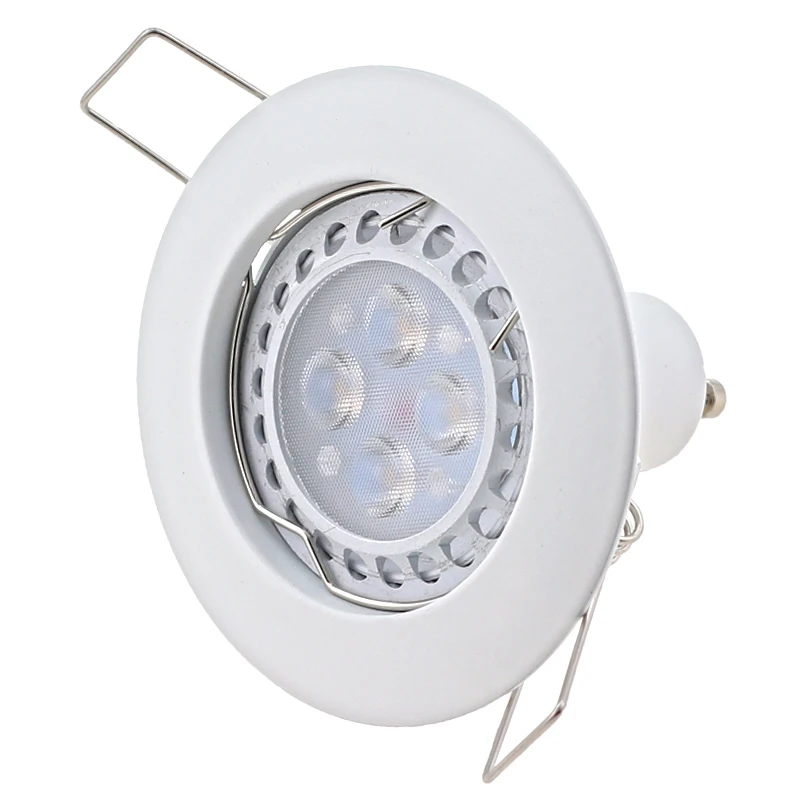 High Quality Round Led Ceiling light frame GU10/MR16 Fixture GU10 holder led down lights accessories for indoor fitting