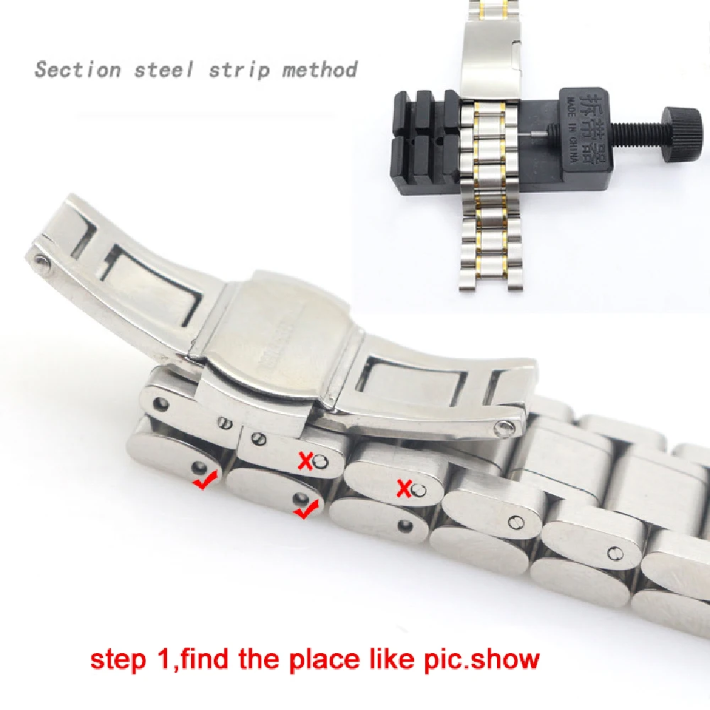 30mm Adjuster Watch Band Link Adjust Slit Strap Bracelet Chain Pin Remover Strap Bracelet Long Link Pins Remover Repair Tool Kit