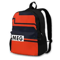 Gilles Villeneuve Helmet Women Men Teens Laptop Travel School Bags Gilles Villeneuve Legend Drivers Legends Films